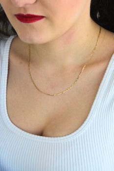 Złoty łańcuszek Figaro 585 – 45 cm, delikatny, 1 mm 7574 (5).jpg